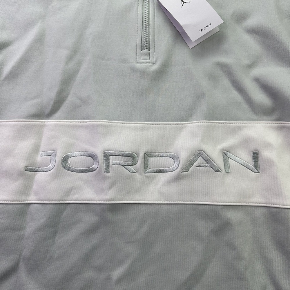 Nike Men's‎ XXL 2XL Jordan 1/4 Zip Pullover Golf Shirt Sport Gray HF9919-034 NEW - Picture 3 of 8